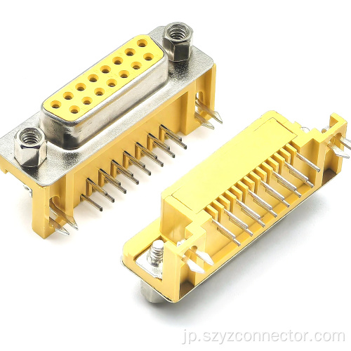 D-Sub コネクタ メス ライトアングル DIP 15P